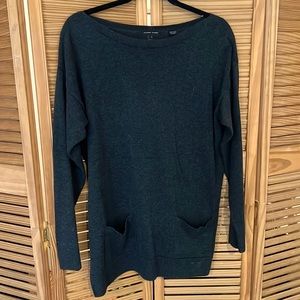 Grey boatneck sweater